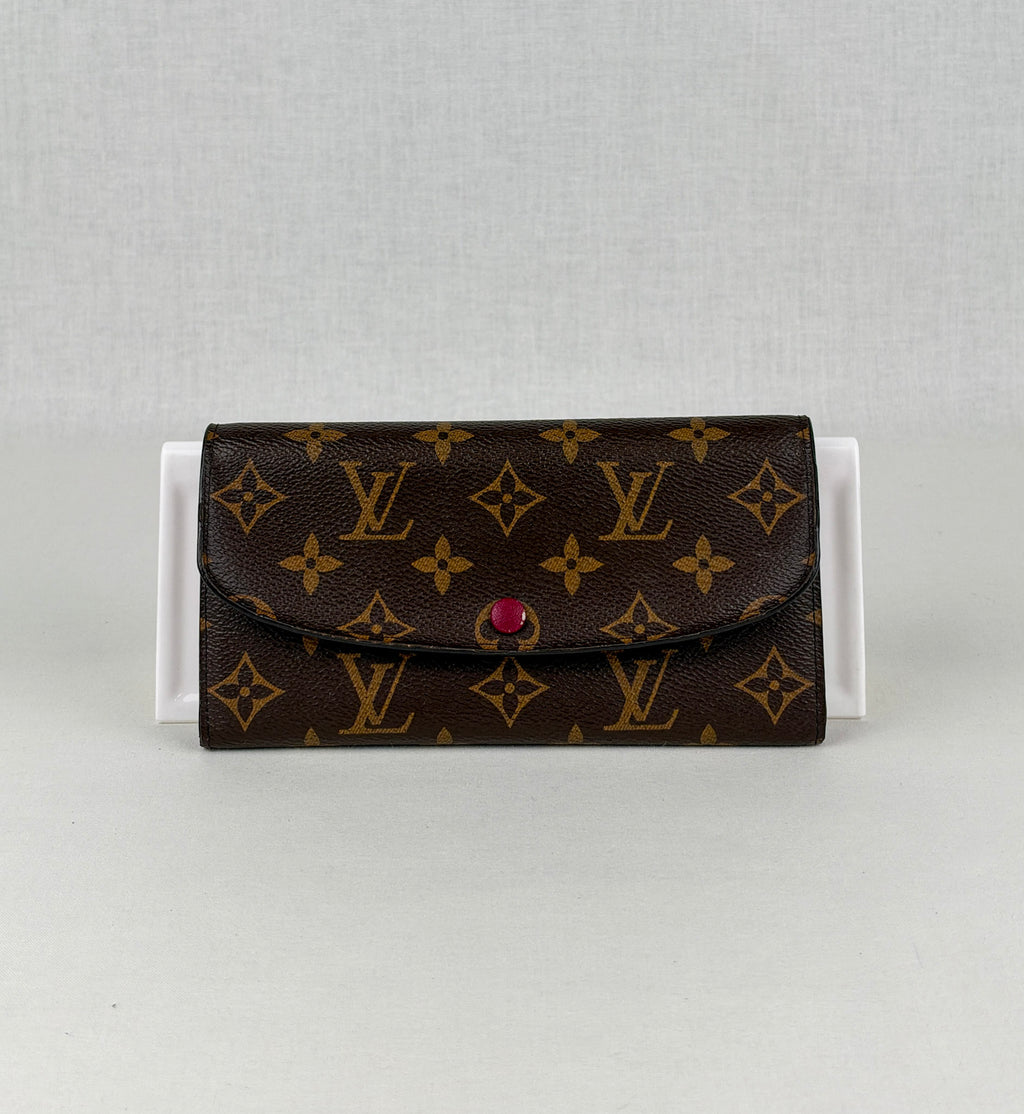 Louis Vuitton Emilie Wallet Monogram Canvas - Fushia interior