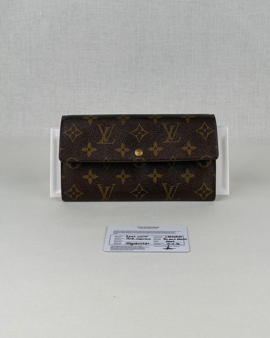Louis Vuitton Porte-Monnaie Crédit Monogram Canvas Long Wallet