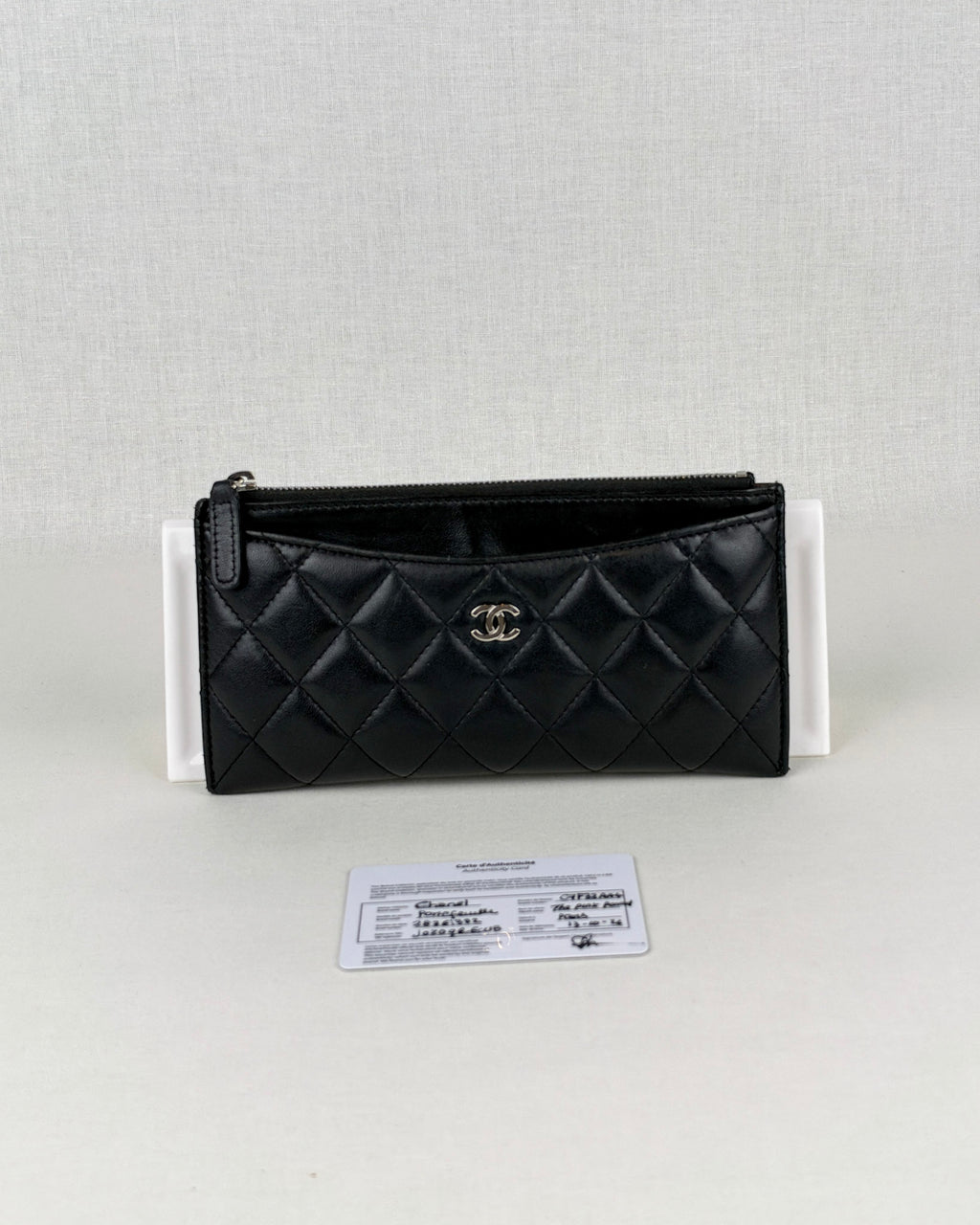 Chanel Matelassé Long Wallet - Black