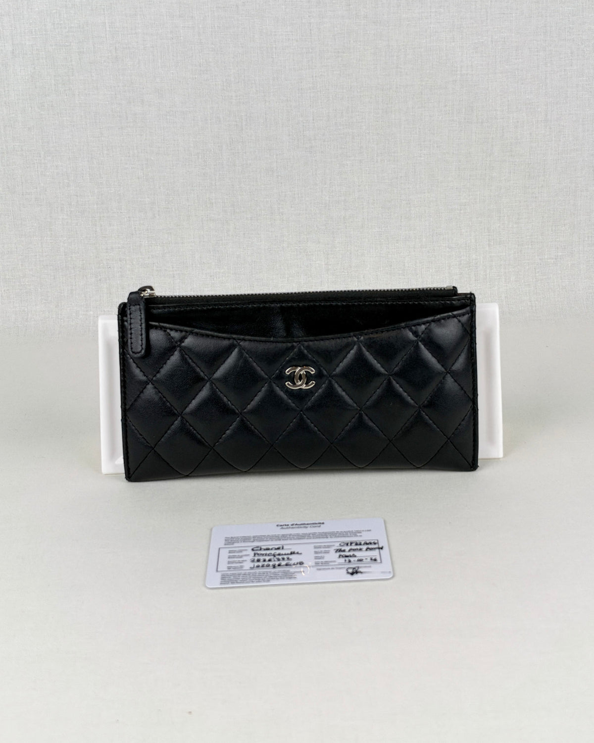 Chanel Matelassé Long Wallet - Black
