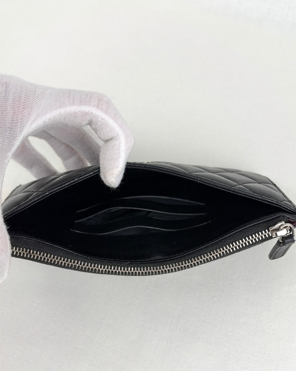 Chanel Matelassé Long Wallet - Black