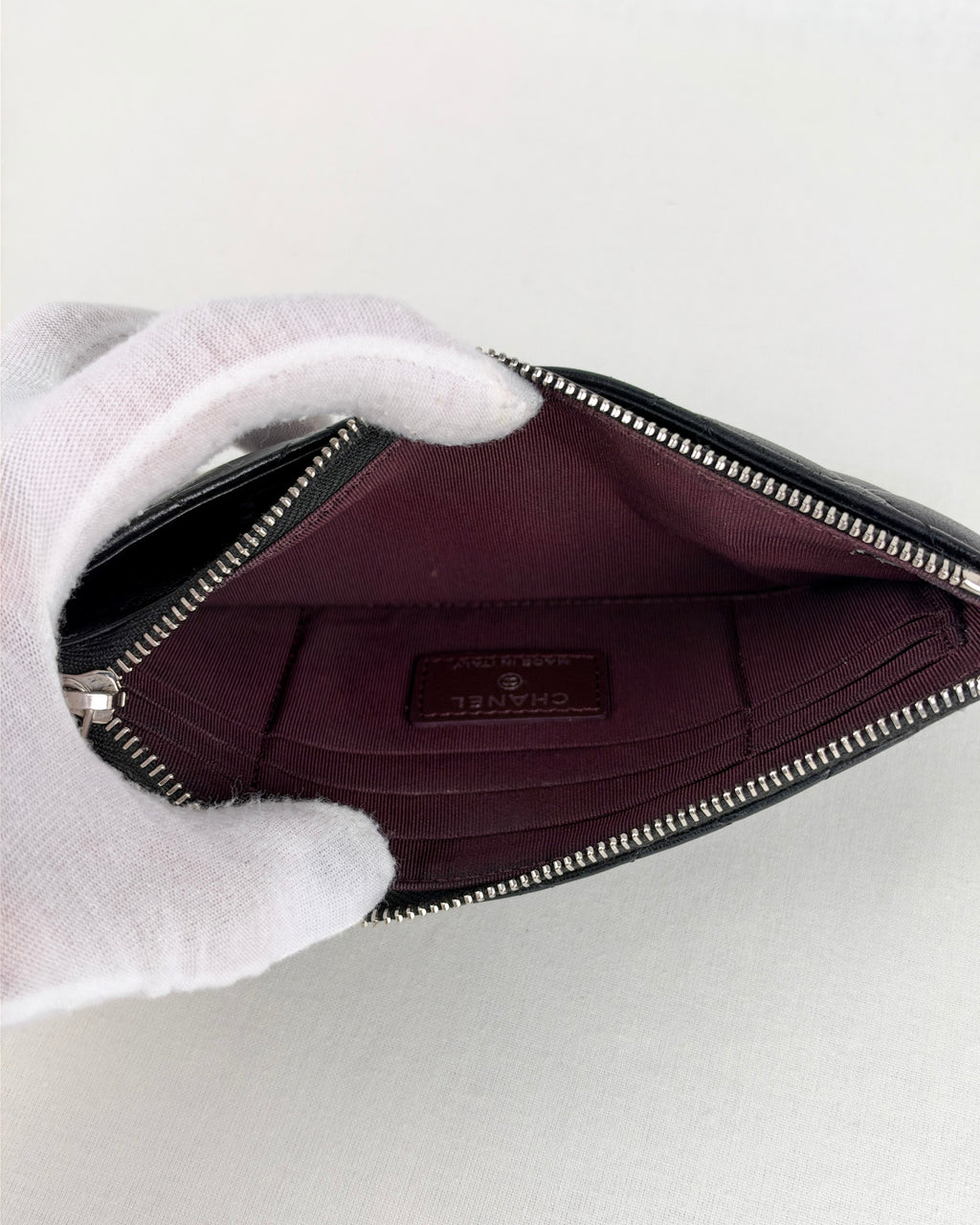 Chanel Matelassé Long Wallet - Black