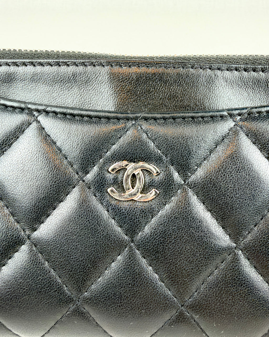 Chanel Matelassé Long Wallet - Black