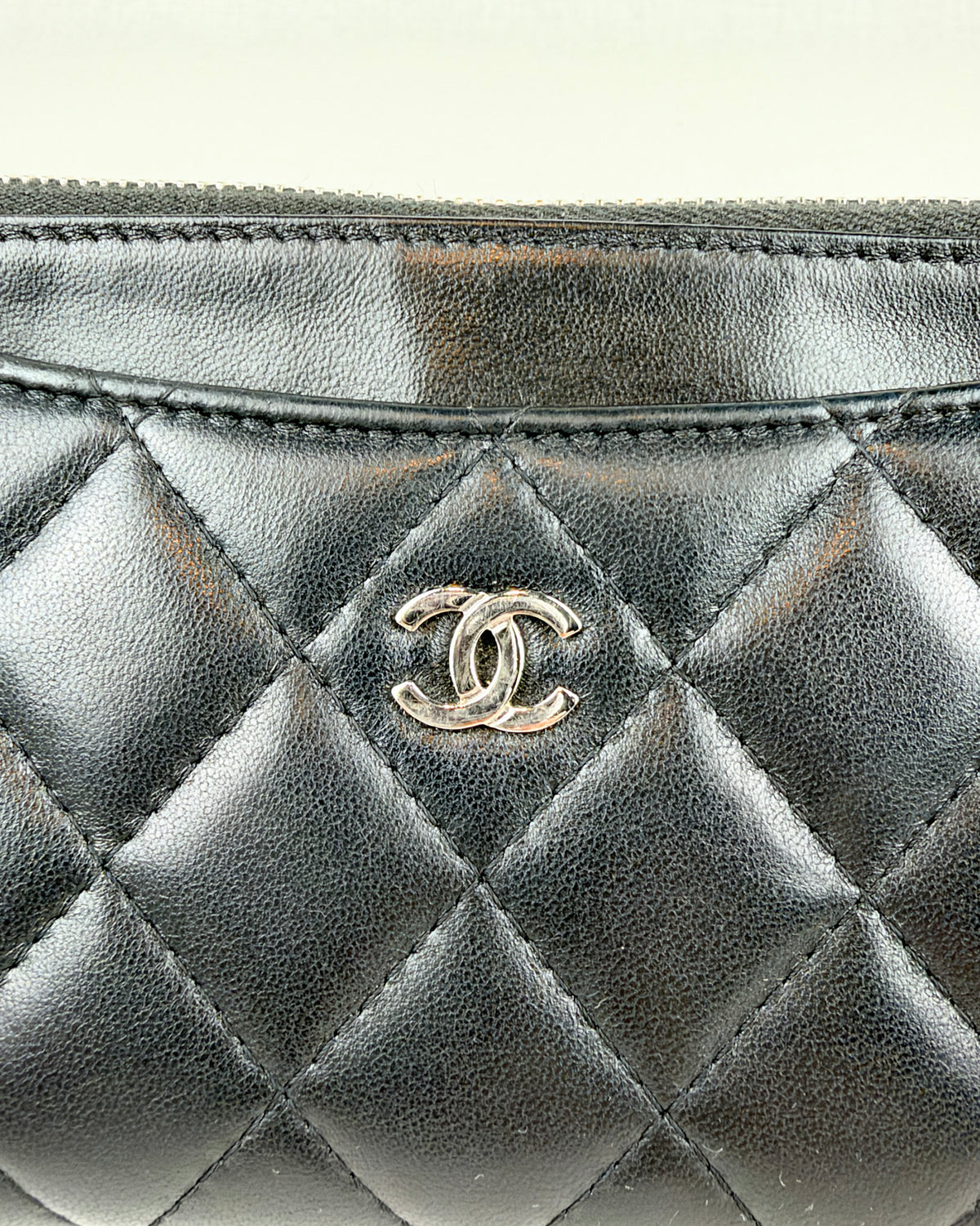 Chanel Matelassé Long Wallet - Black