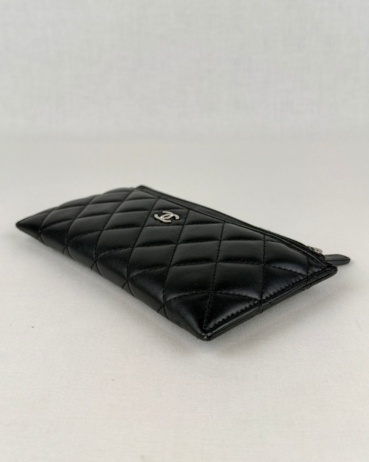 Chanel Matelassé Long Wallet - Black